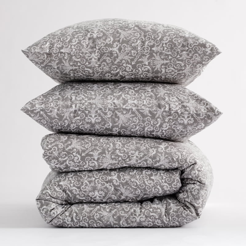 CHITA HOUSSE DE COUETTE 2x TAIES D’OREILLER OEKO-TEX® COTON SATINE 160x200cm