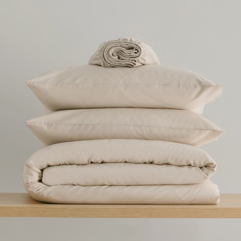 LEAFISI HOUSSE DE COUETTE 2x TAIES D’OREILLER OEKO-TEX® 100% COTTON 160x200cm