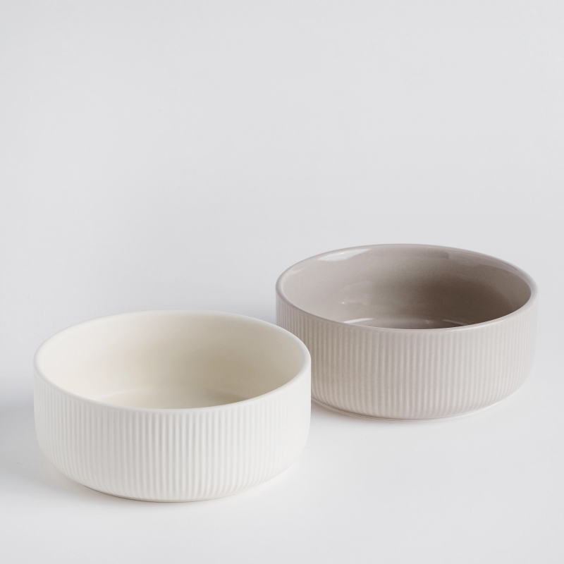 LINERSIS ENSEMBLE DE 2 BOLS PORCELAINE