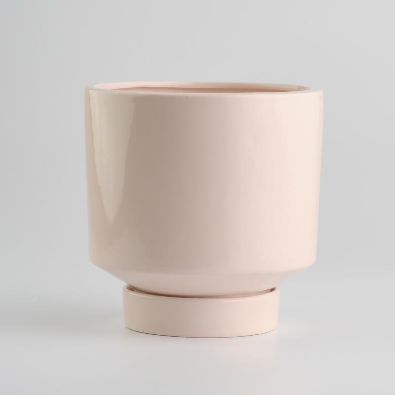 GABRIELA POT DE FLEUR AVEC ASSIETTE 18x17.5cm