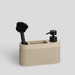 CARBONE DISTRIBUTEUR LIQUIDE VAISSELLE AVEC BROSSE