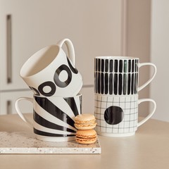 MELIO ENSEMBLE DE MUGS PORCELAINE 4pcs 340ml