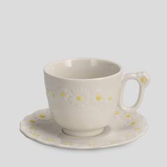 DAISY TASSE SOUS TASSE PORCELAINE