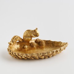 SQUIRRE ASSIETTE POLYRESINE